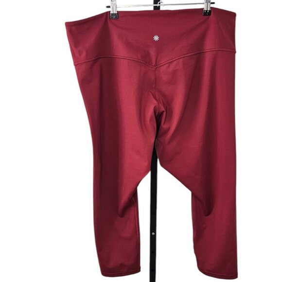 Athleta Womens Elation Train 7/8 Tight, Plus Size, Red, Athletic Leggings, 3X - Picture 2 of 8